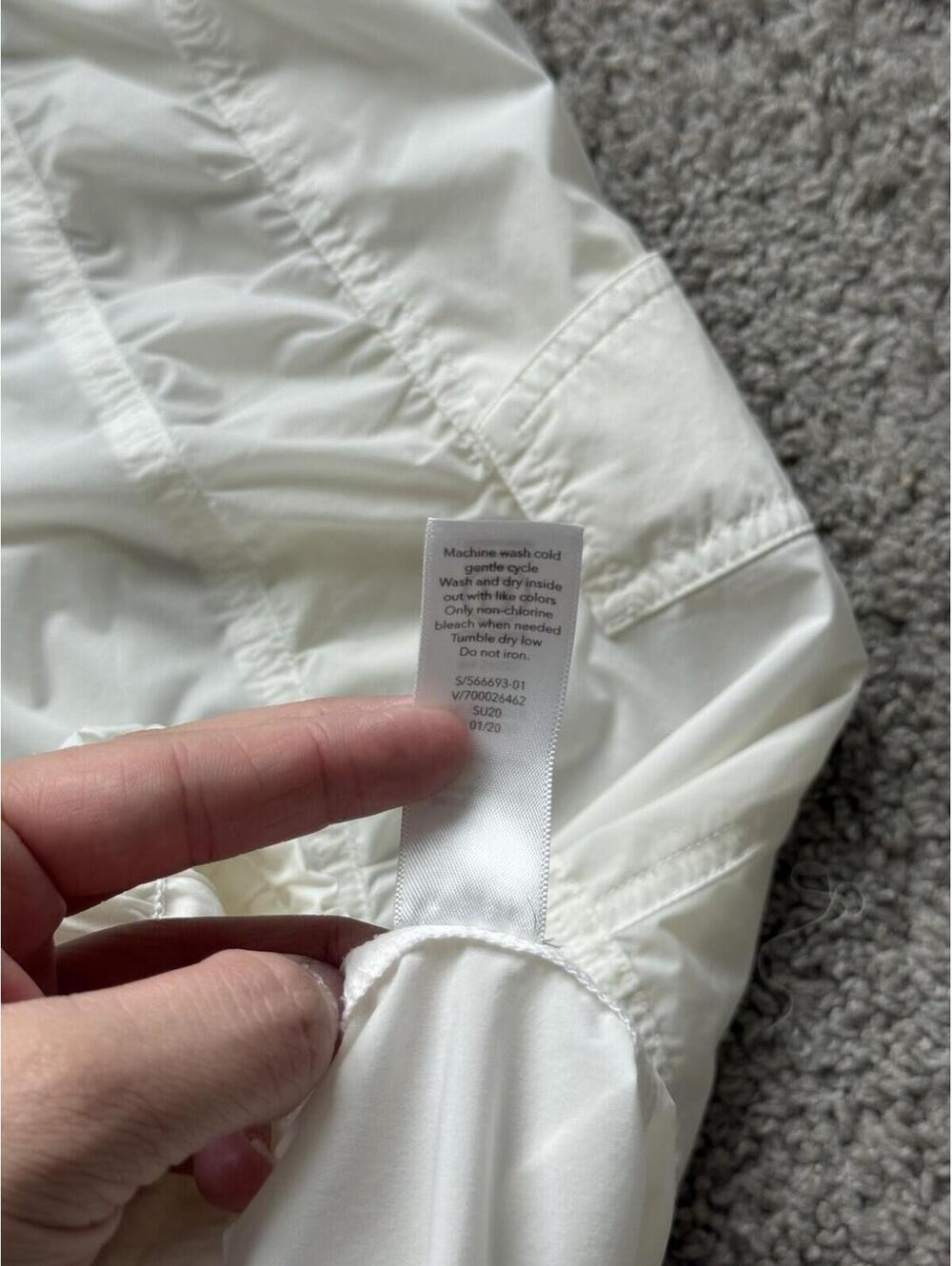 Athleta Women’s Sz 4 Parachute Cargo Pants White Relaxed Lightweight Utility - Picture 4 of 8